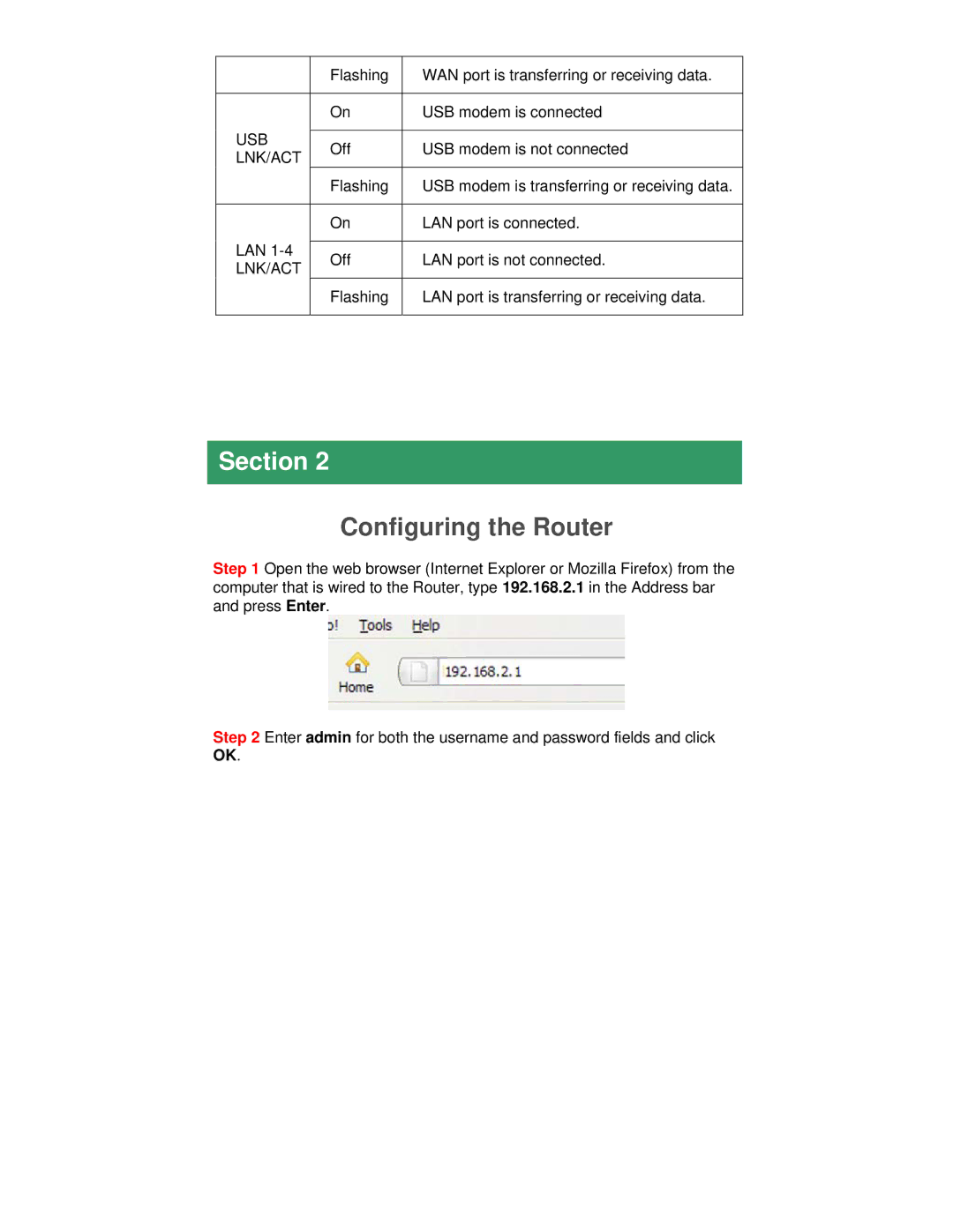 Airlink101 AR660W3G manual Configuring the Router 