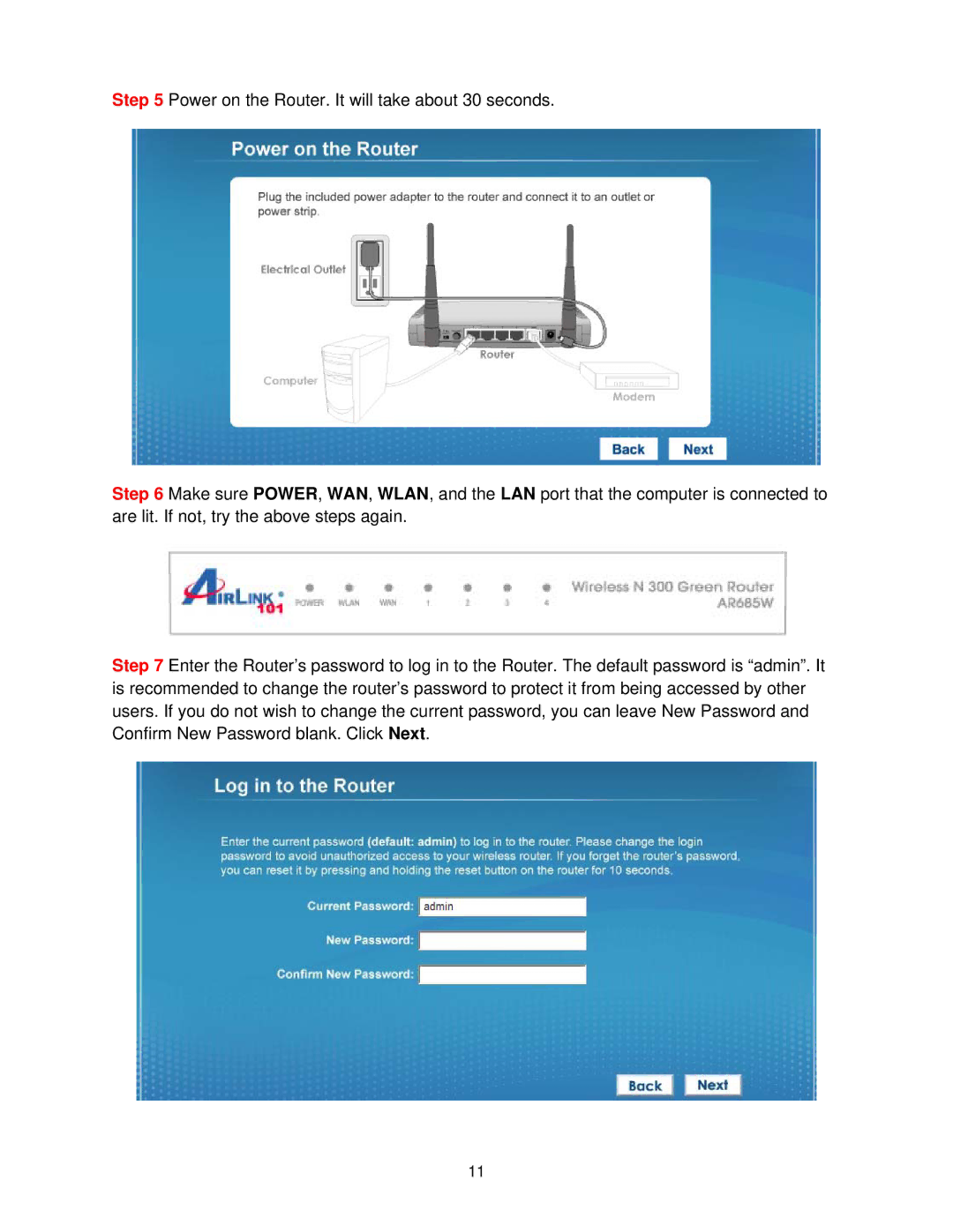 Airlink101 AR685W user manual 