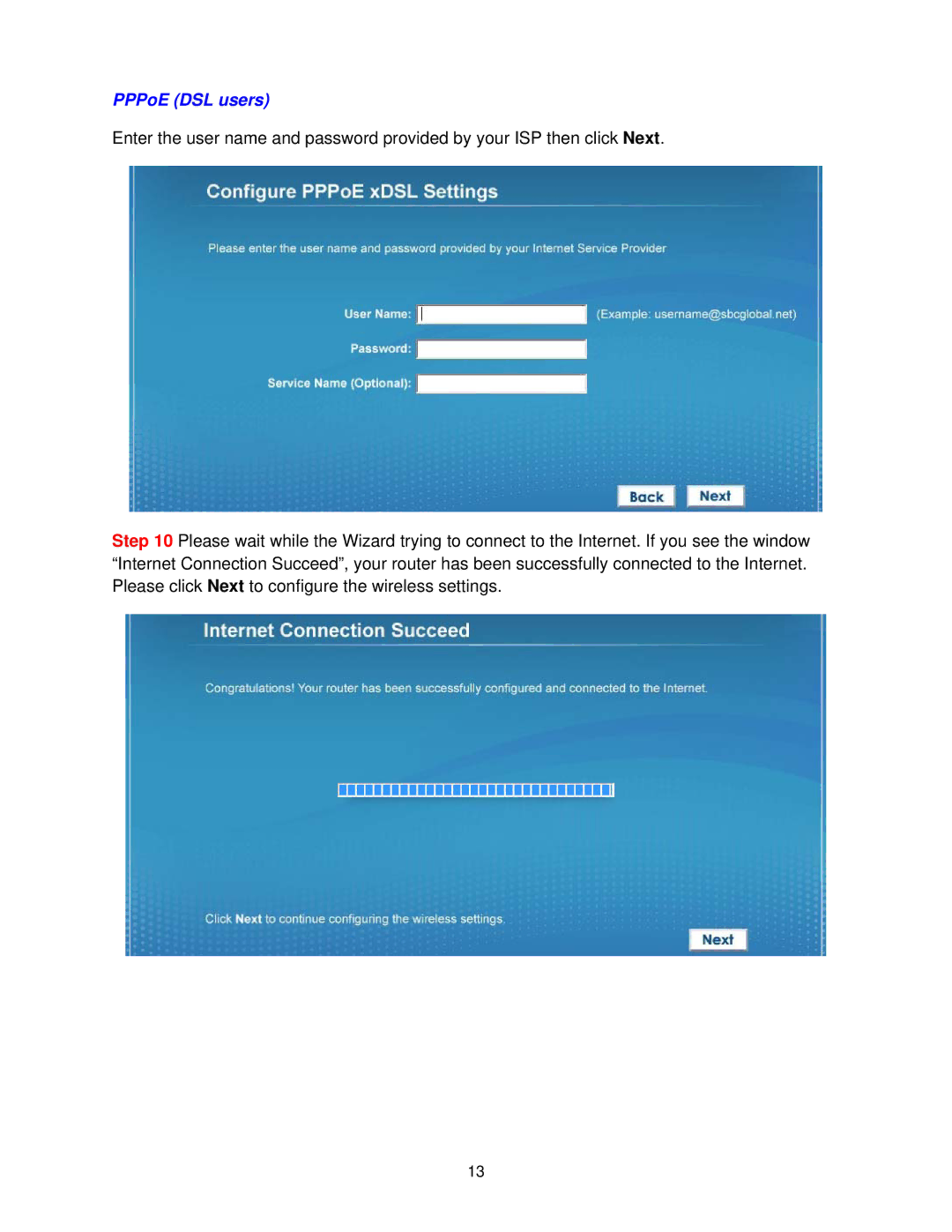 Airlink101 AR685W user manual PPPoE DSL users 