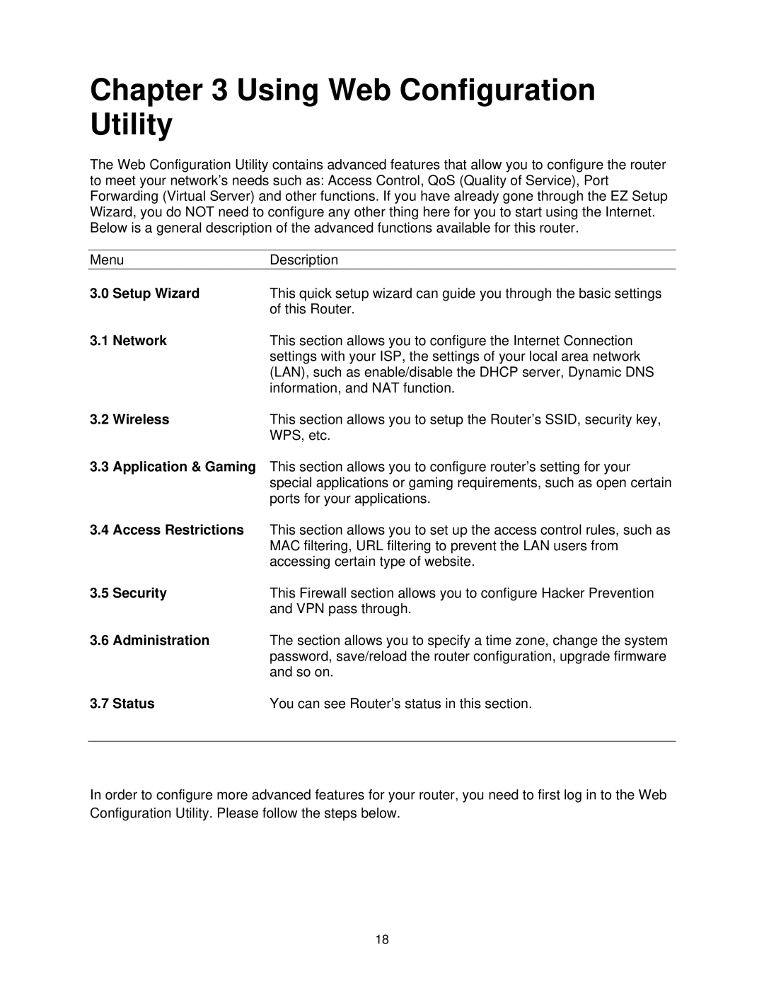 Airlink101 AR685W user manual Using Web Configuration Utility 