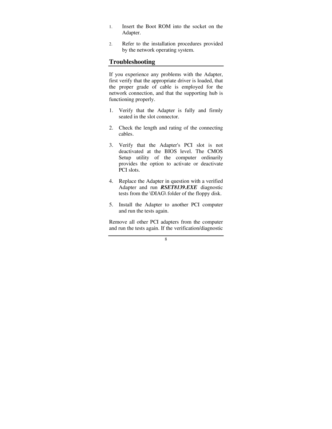 Airlink101 ASOHORL manual Troubleshooting 