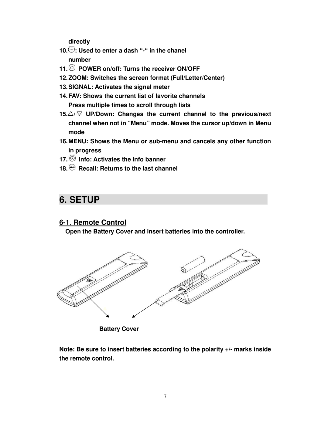 Airlink101 ATVC102 user manual Setup, Remote Control 