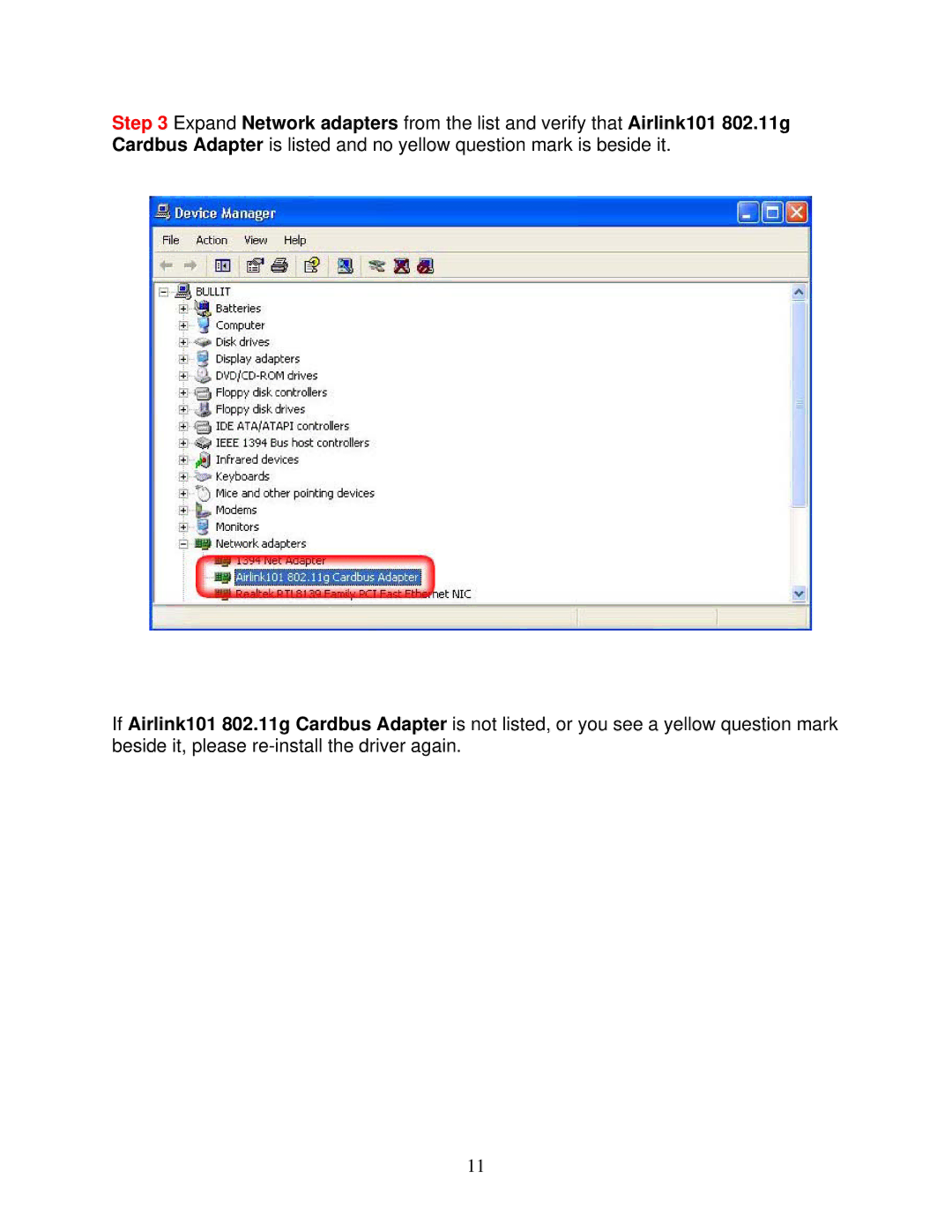 Airlink101 AWLC3026 user manual 