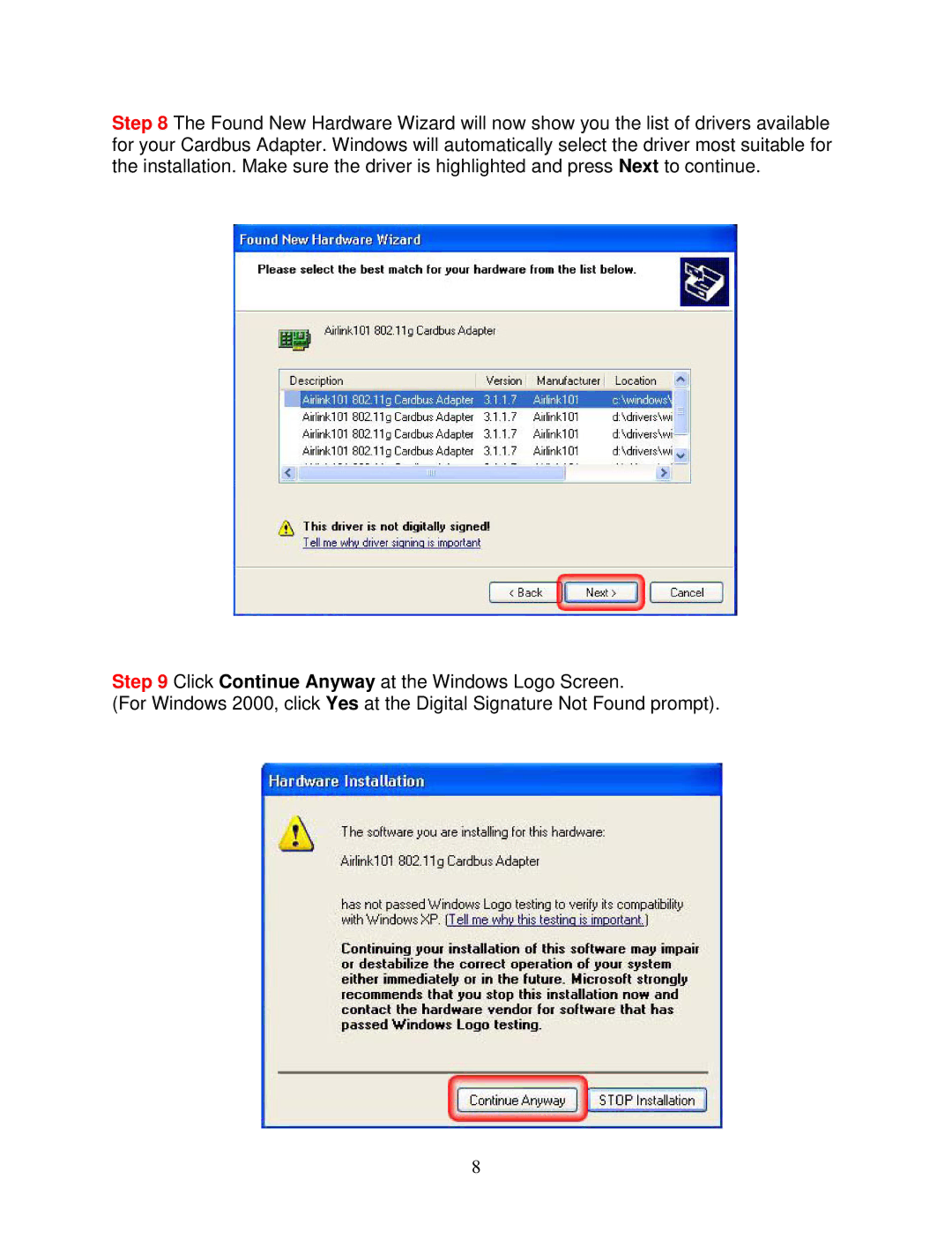 Airlink101 AWLC3026 user manual 