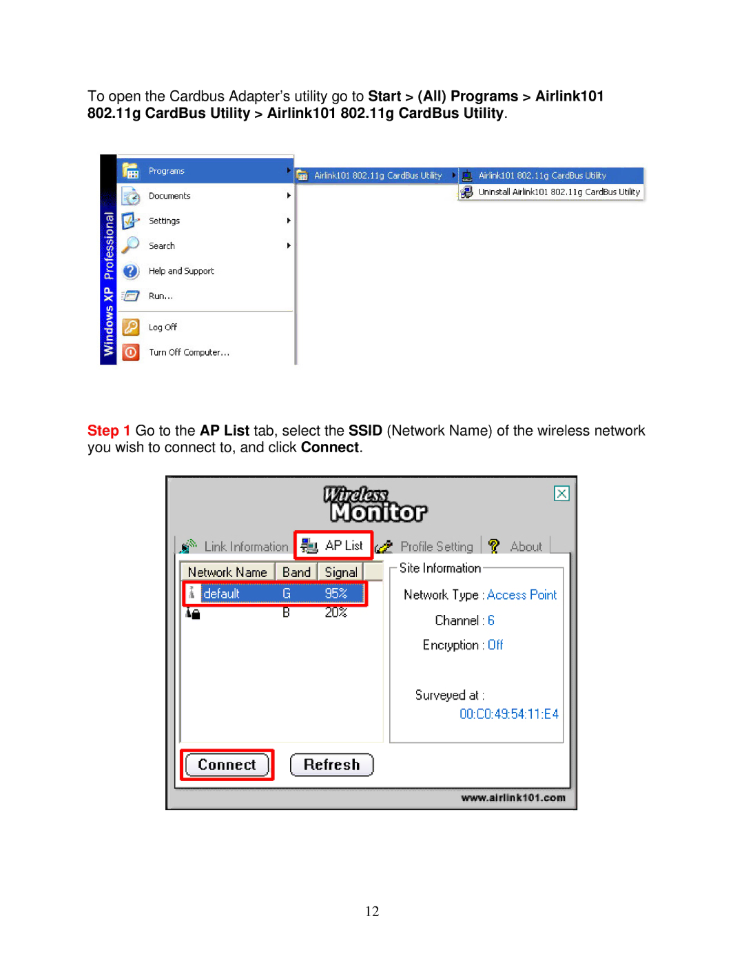 Airlink101 AWLC3026T user manual 