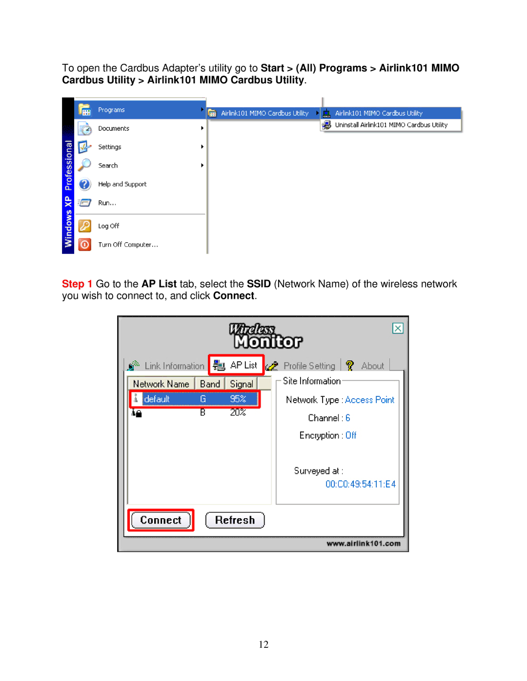 Airlink101 AWLC5025 user manual 