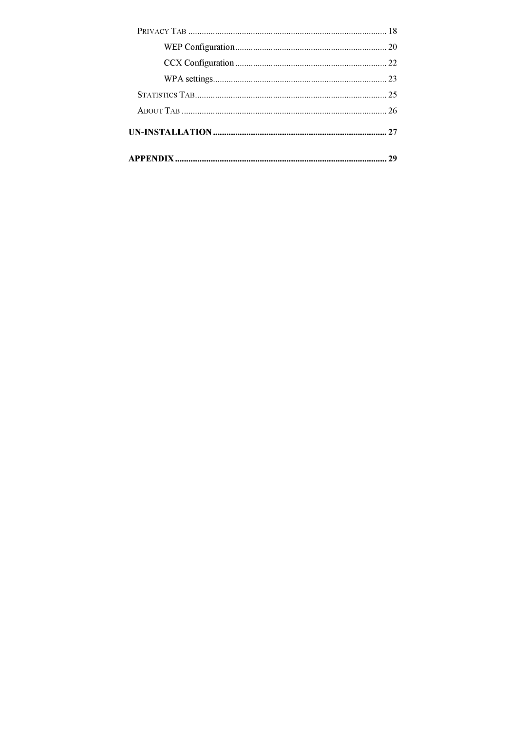 Airlink101 AWLH3025 user manual UN-INSTALLATION Appendix 