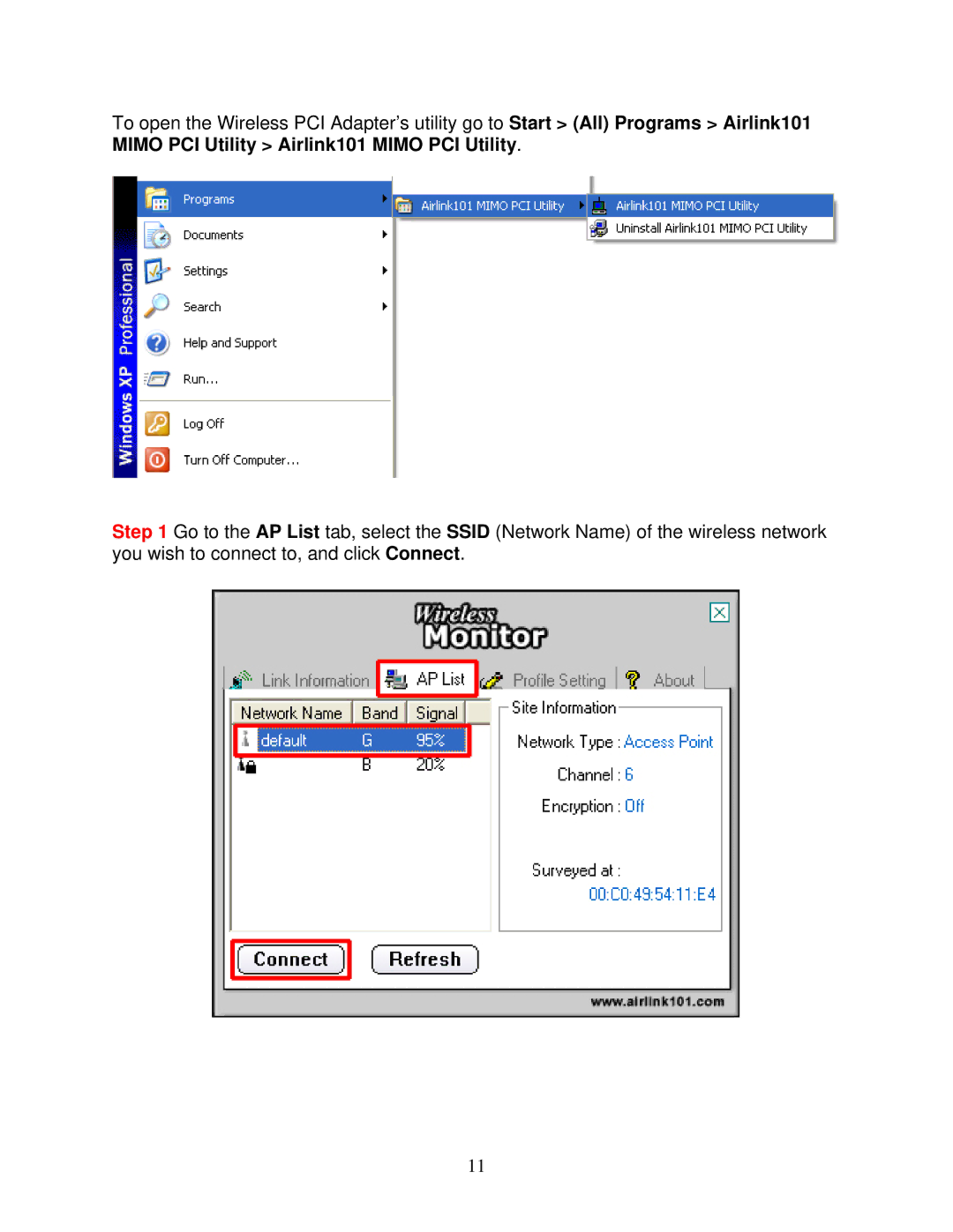 Airlink101 AWLH5025 user manual 