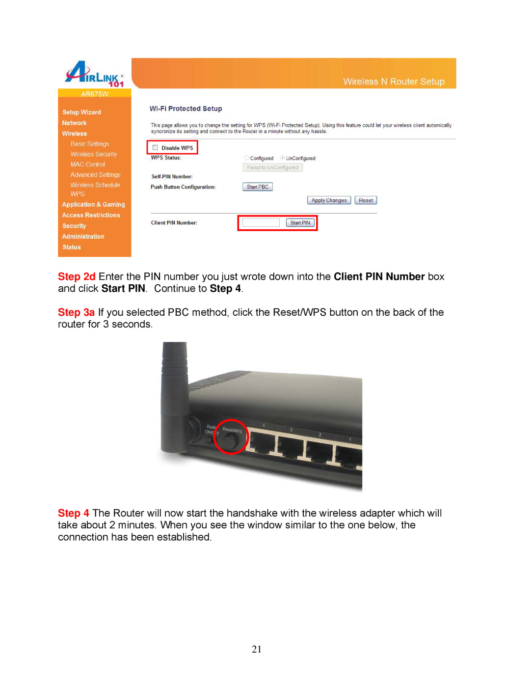 Airlink101 AWLH6075 user manual 