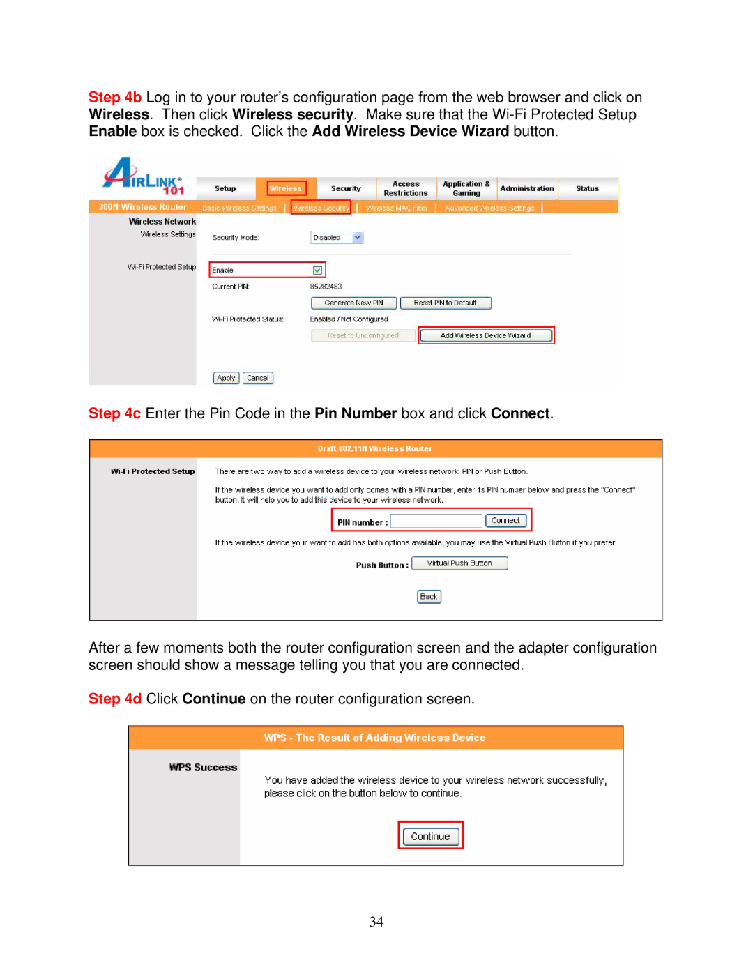 Airlink101 AWLH6090 user manual 