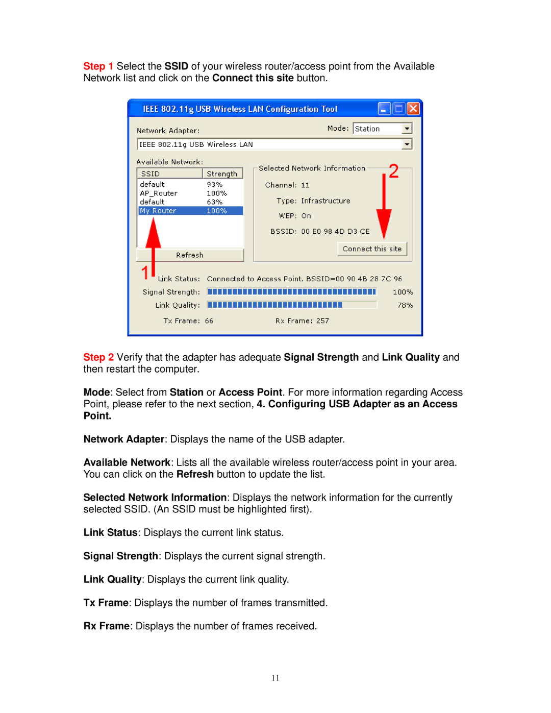 Airlink101 AWLL3026 user manual Point 