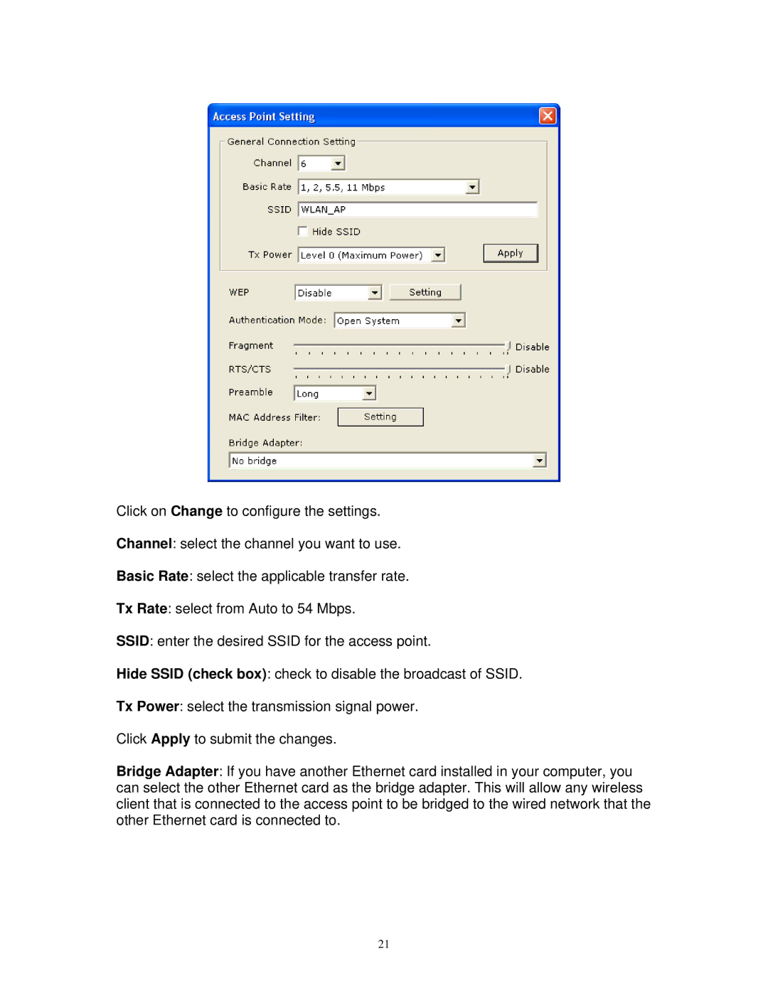 Airlink101 AWLL3026 user manual 