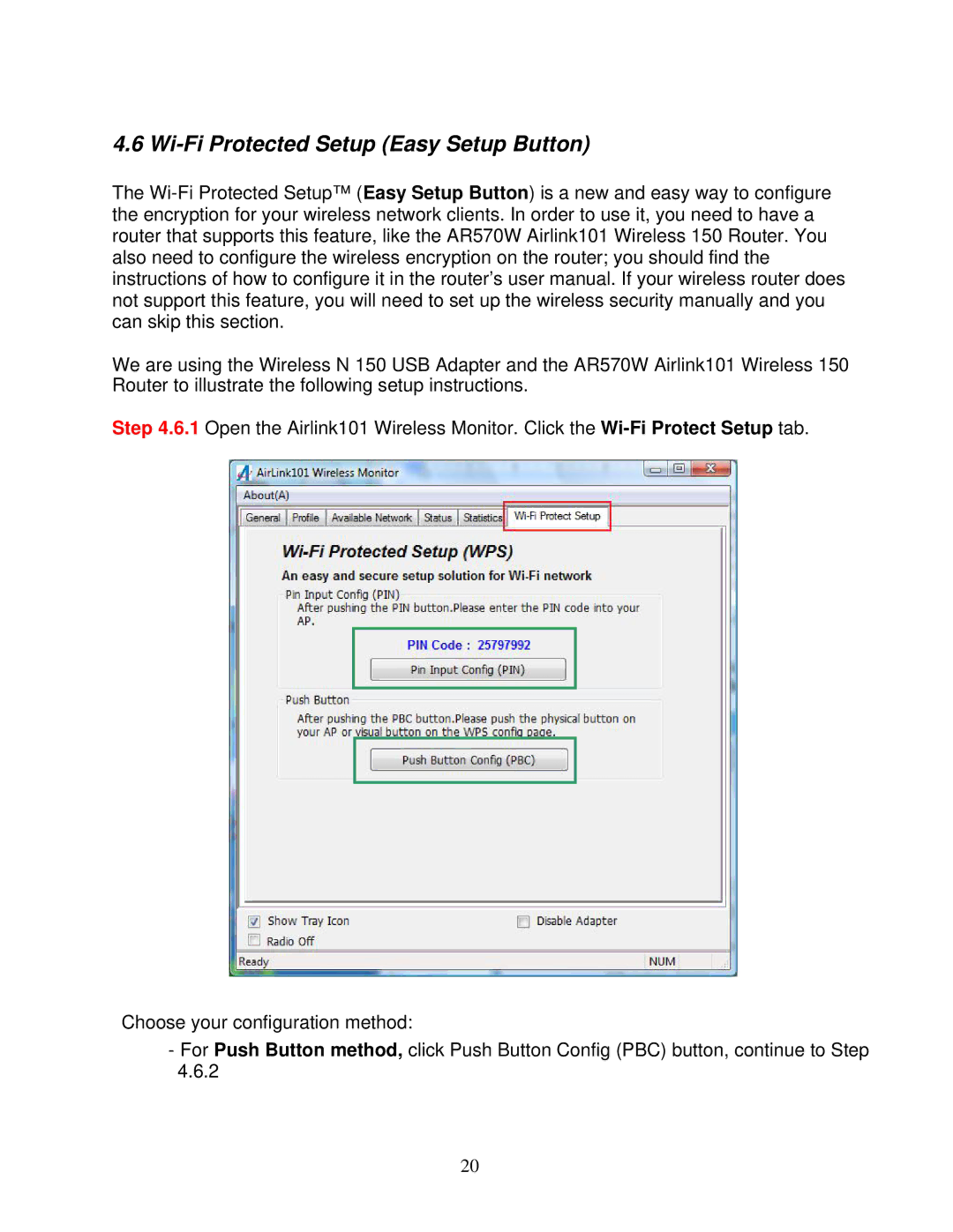 Airlink101 AWLL5055 user manual Wi-Fi Protected Setup Easy Setup Button 