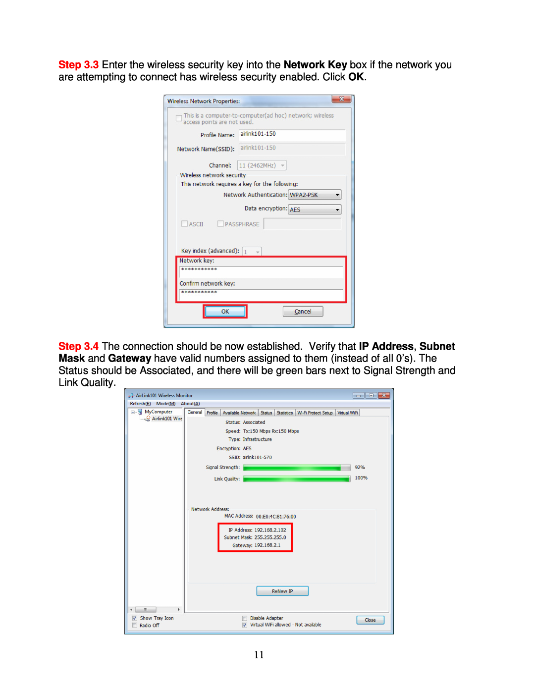 Airlink101 AWLL5088 user manual 