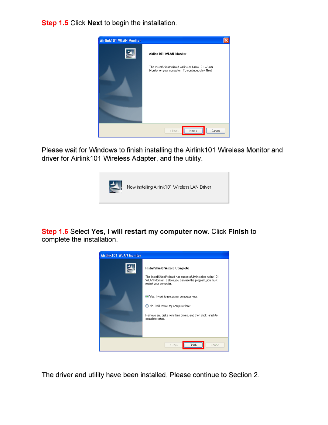 Airlink101 AWLL5099 installation instructions 