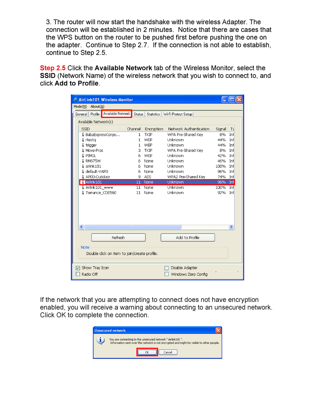 Airlink101 AWLL5099 installation instructions 