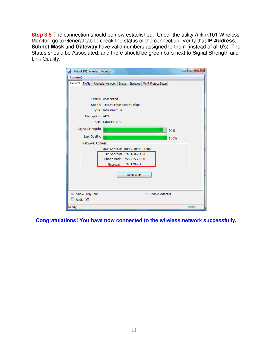 Airlink101 AWLL5166HP user manual 