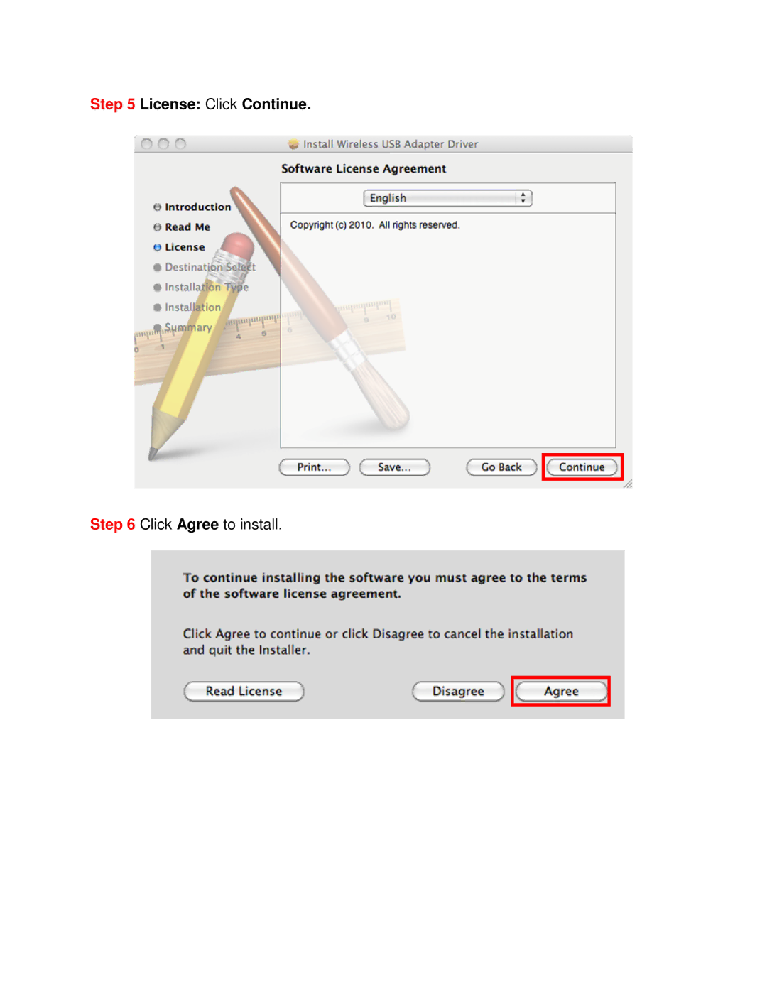 Airlink101 AWLL5166HP user manual License Click Continue 