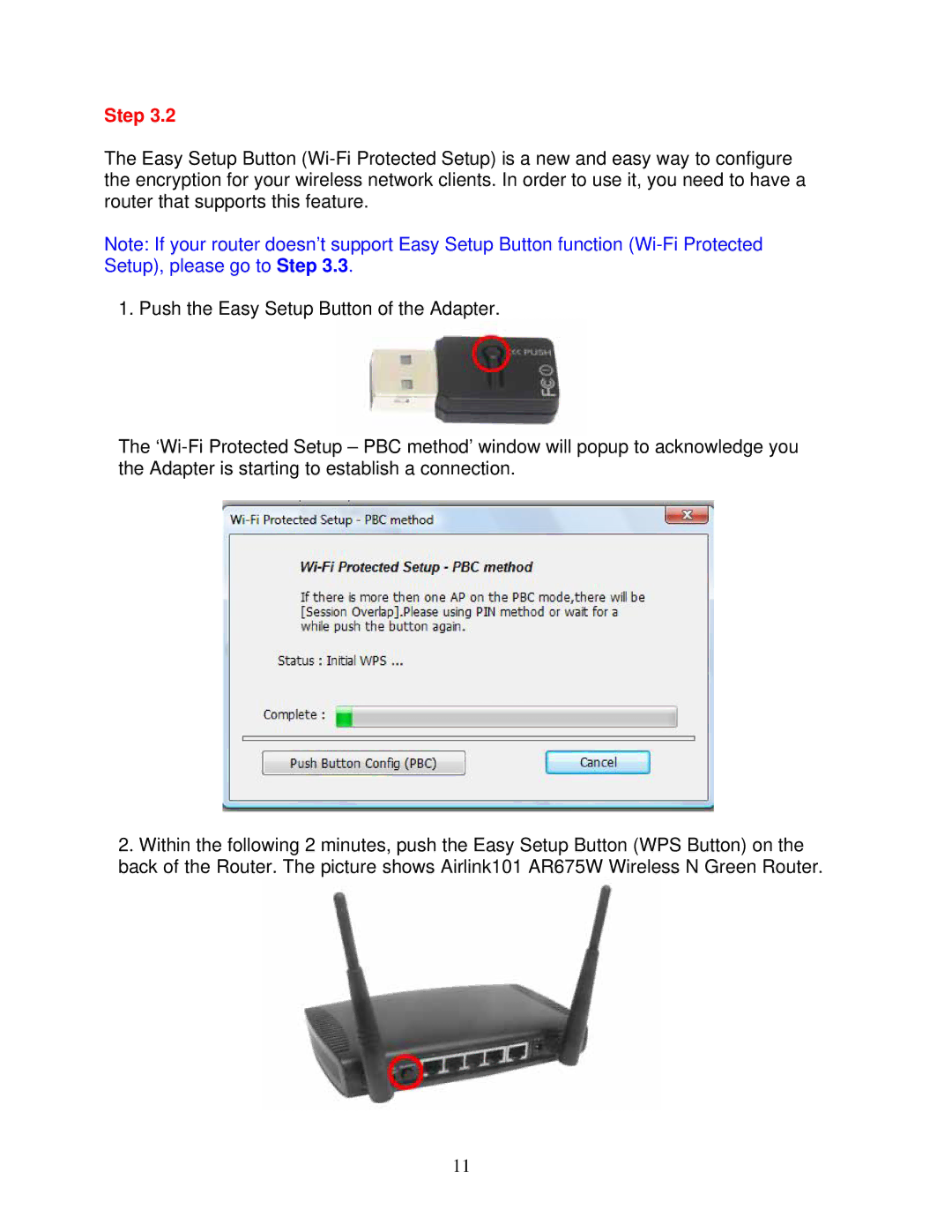 Airlink101 AWLL6075 user manual Step 