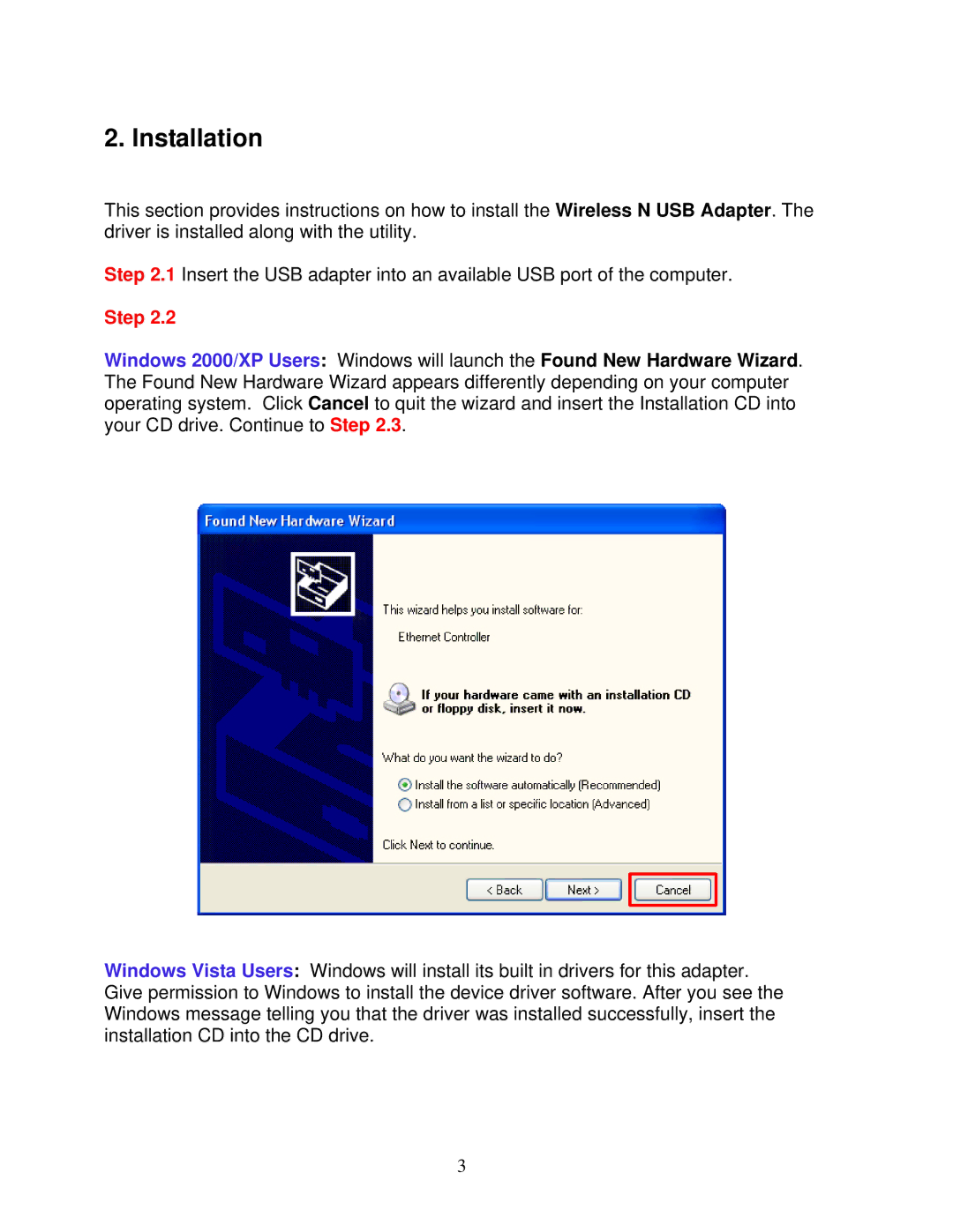 Airlink101 AWLL6077 user manual Installation, Step 