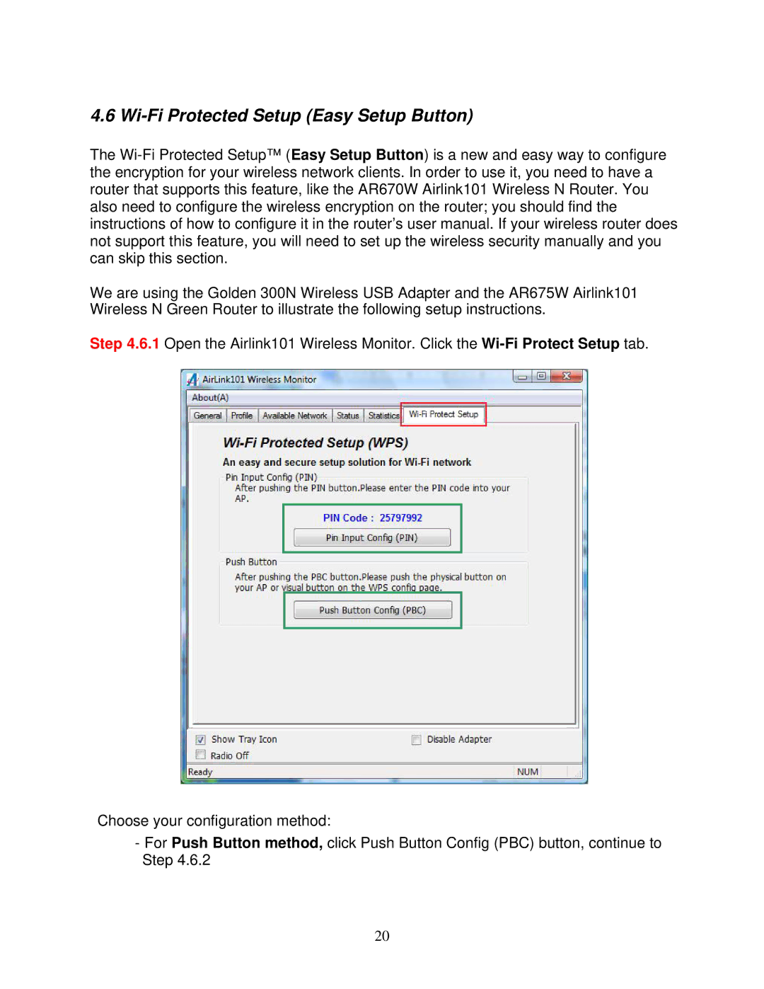 Airlink101 AWLL6077V2 user manual Wi-Fi Protected Setup Easy Setup Button 