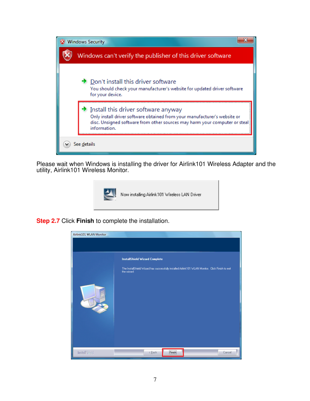 Airlink101 AWLL6077V2 user manual 