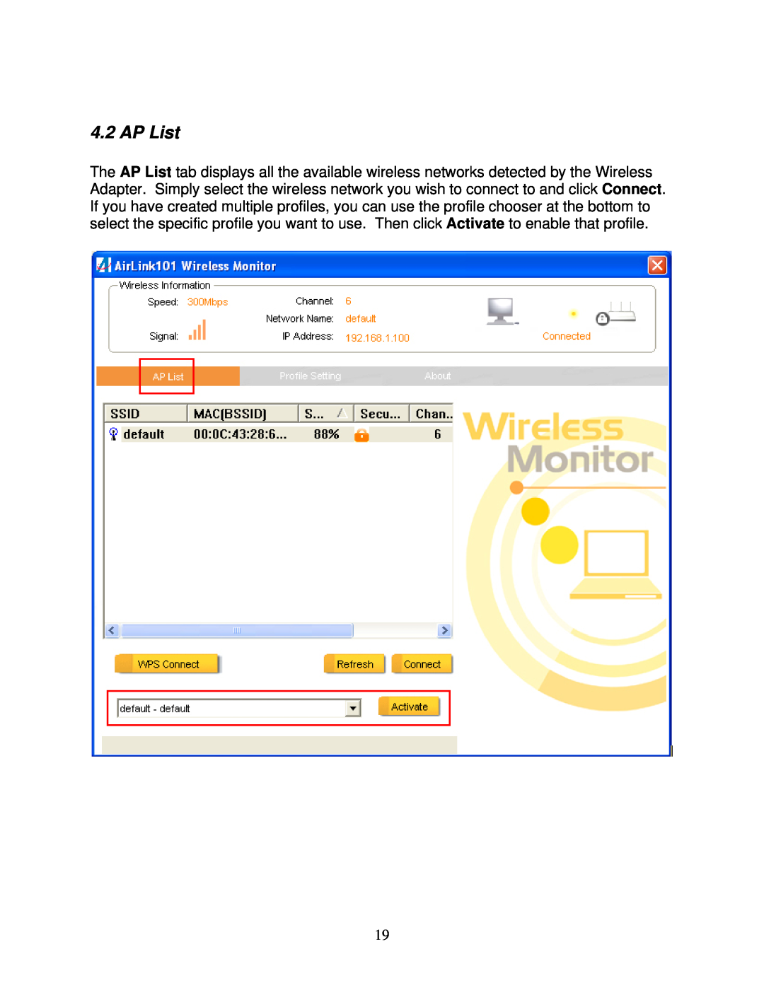 Airlink101 AWLL6090 user manual AP List 