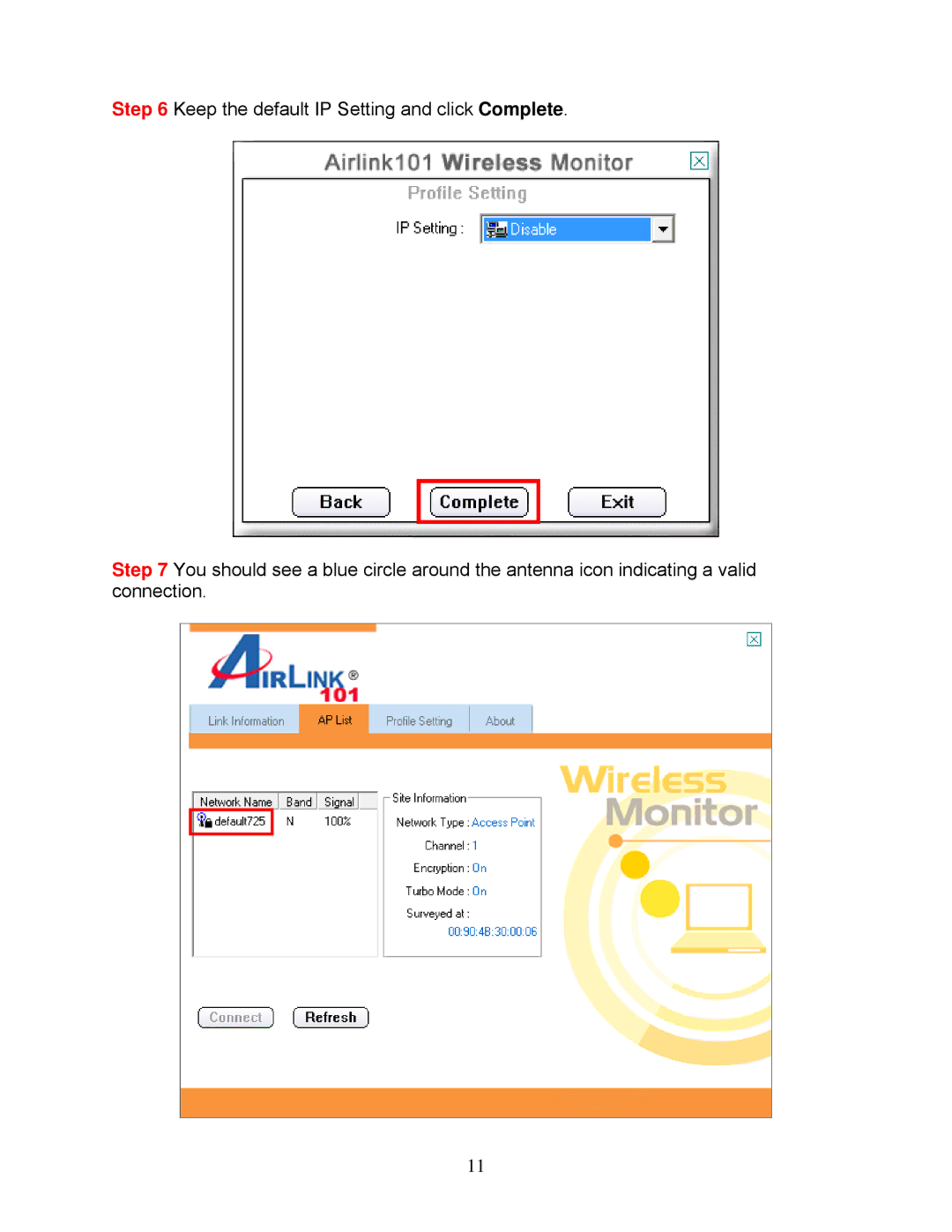 Airlink101 AWLL7025 user manual 