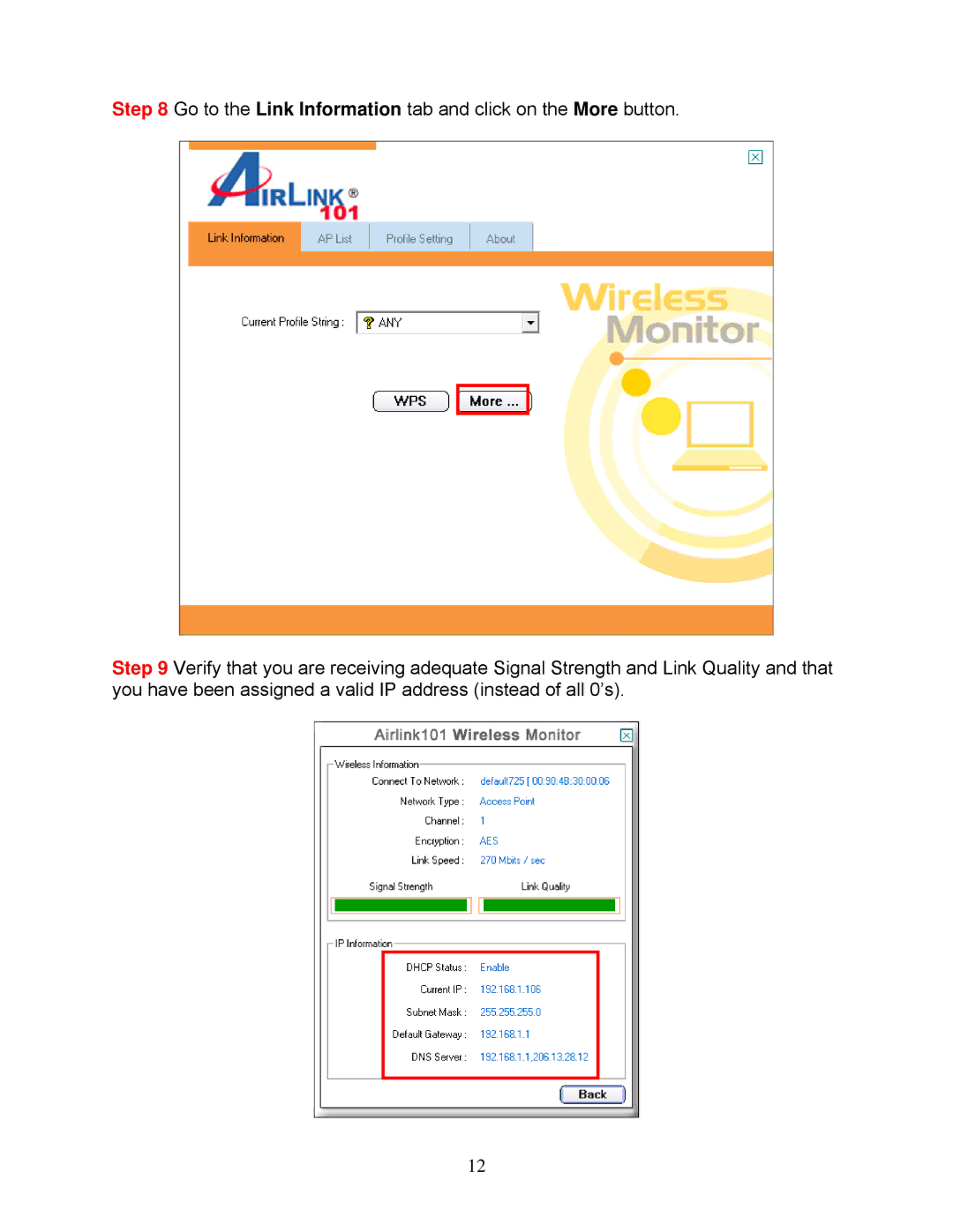 Airlink101 AWLL7025 user manual 