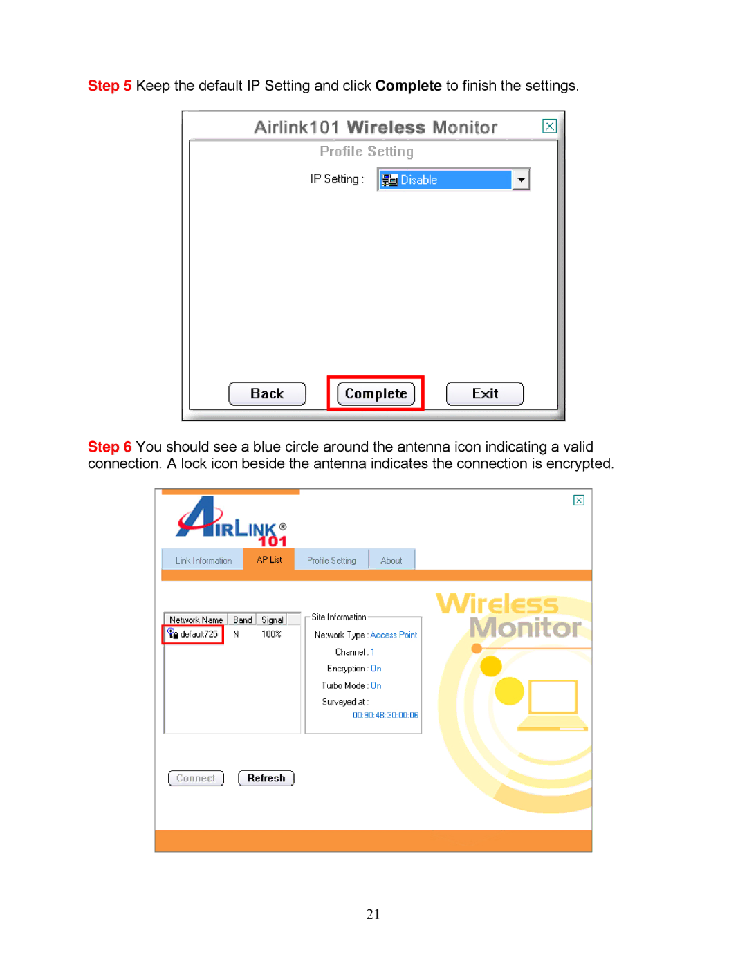 Airlink101 AWLL7025 user manual 