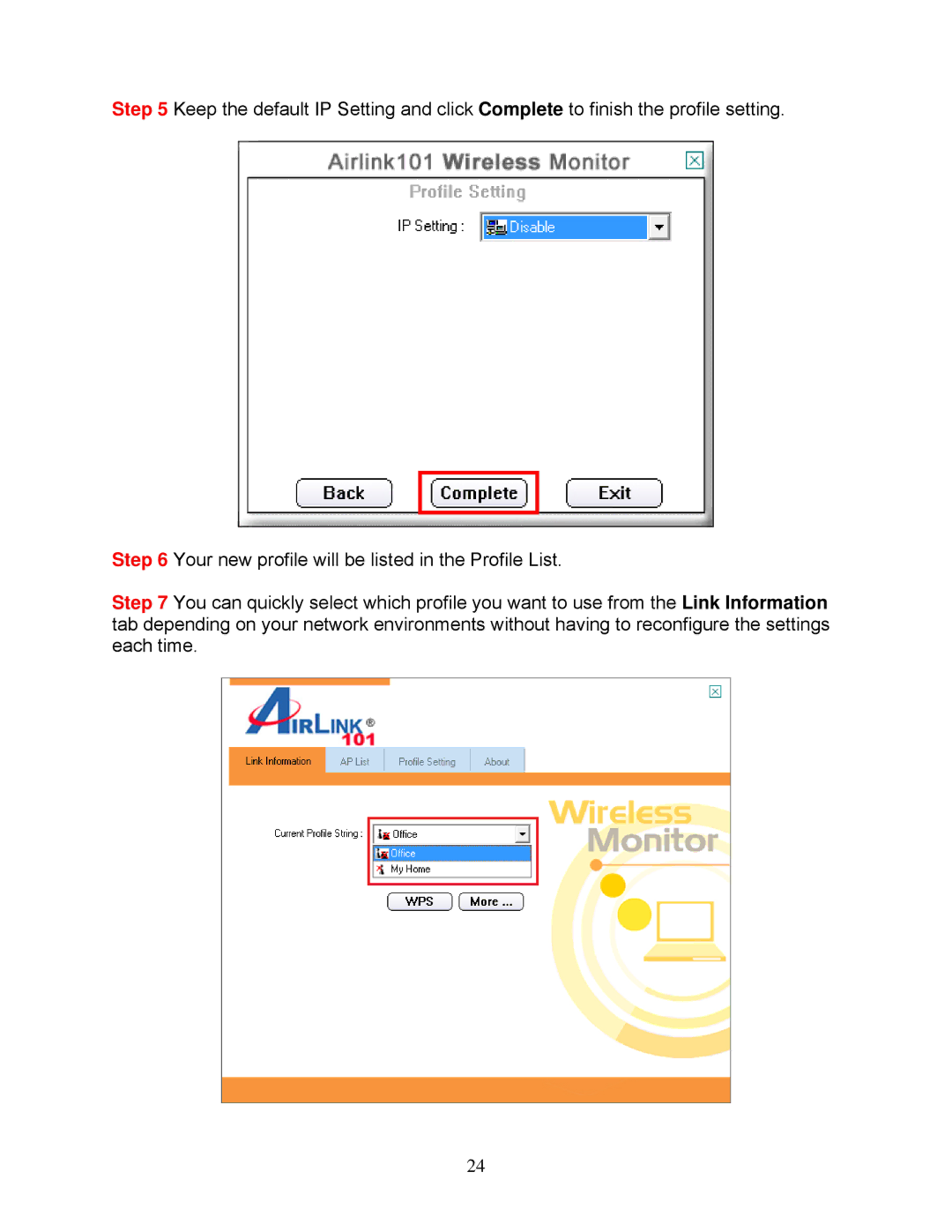 Airlink101 AWLL7025 user manual 