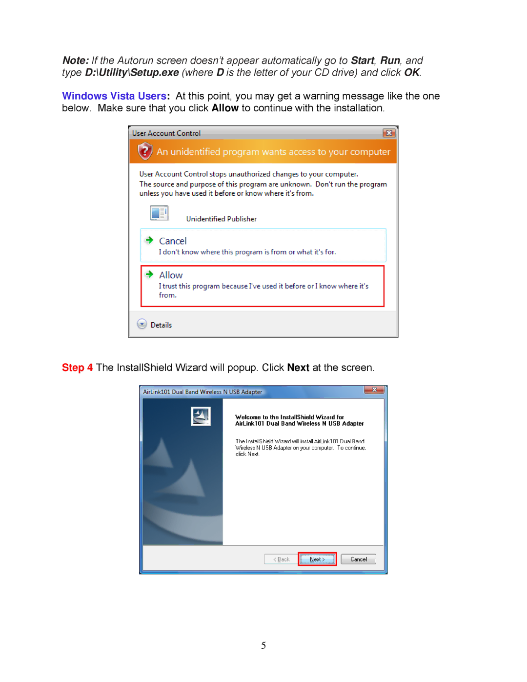 Airlink101 AWLL7025 user manual 