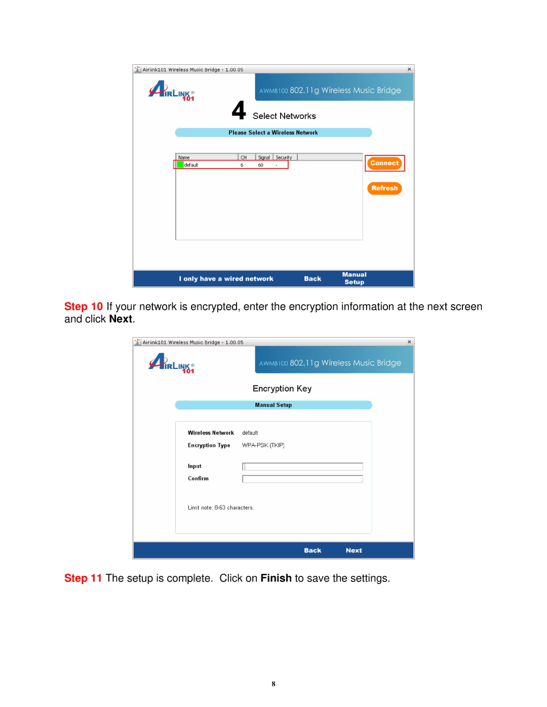 Airlink101 AWMB100 manual 