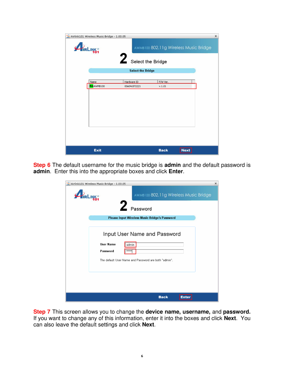 Airlink101 AWMB100 manual 