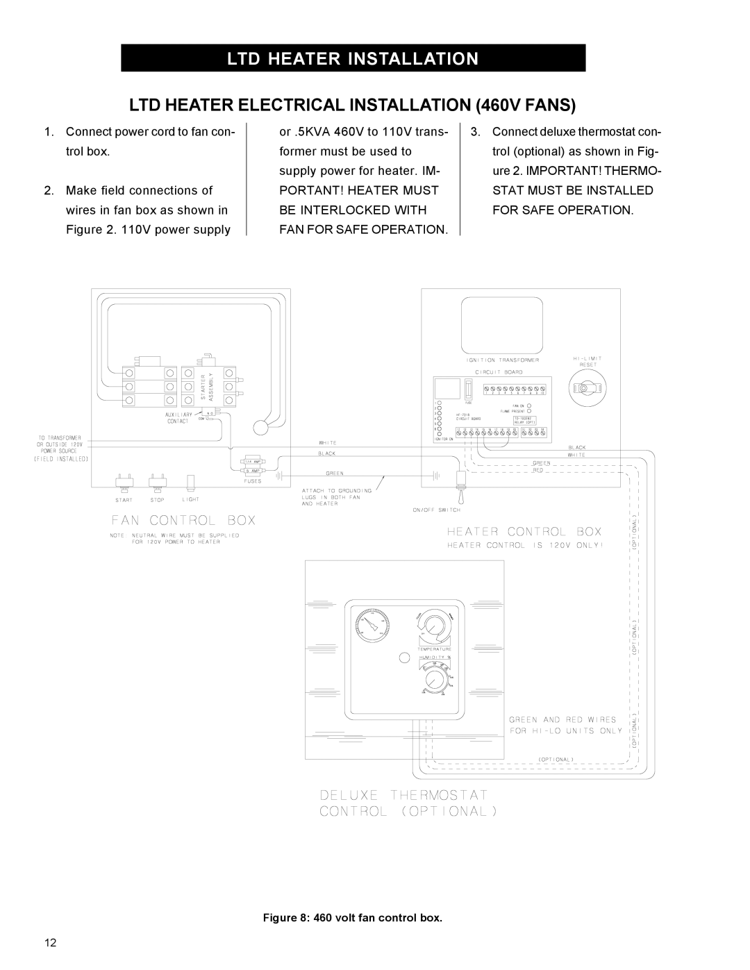 Airstream 18 owner manual Stat Must be Installed for Safe Operation 