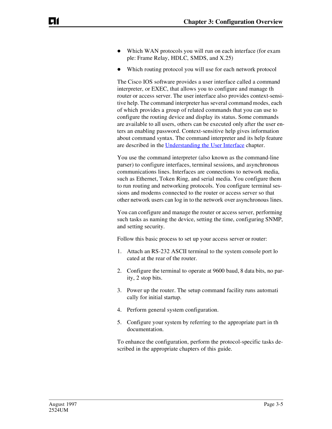 AIS AI2524 user manual Configuration Overview 