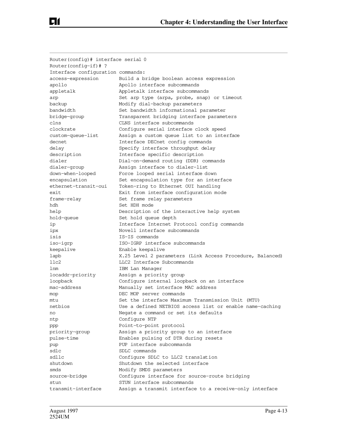 AIS AI2524 user manual Level 2 parameters Link Access Procedure, Balanced 