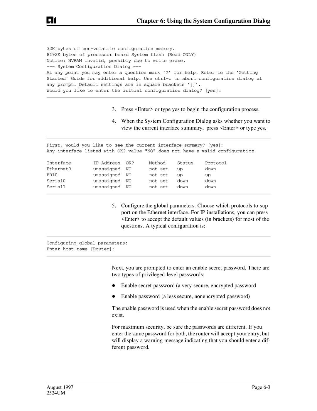 AIS AI2524 user manual BRI0 