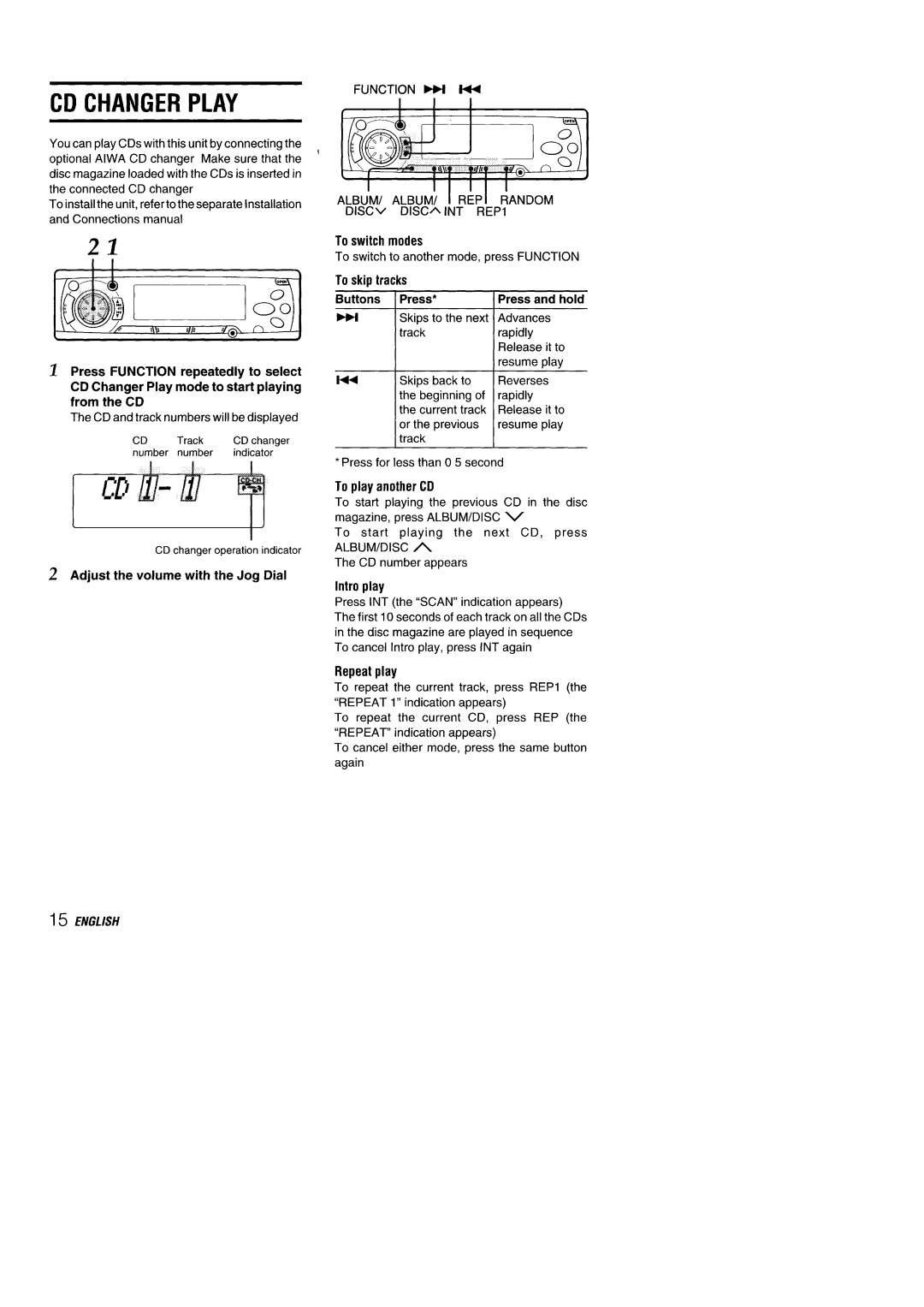 Aiwa 570CDCMP3 manual 