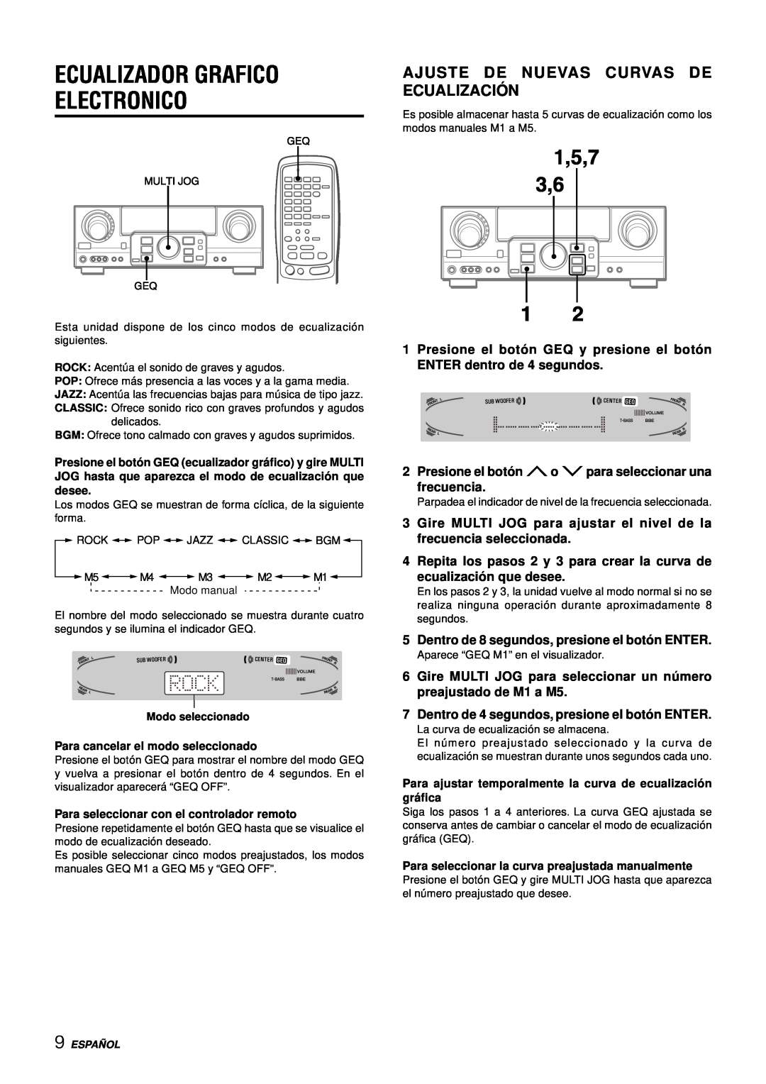 Aiwa AV-D77 manual Ecualizador Grafico Electronico, Ajuste De Nuevas Curvas De Ecualizació N 