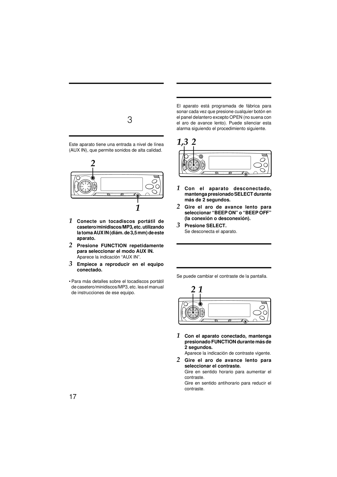 Aiwa CDC-MP3 manual Ajuste DE LA Alarma, Empiece a reproducir en el equipo conectado 