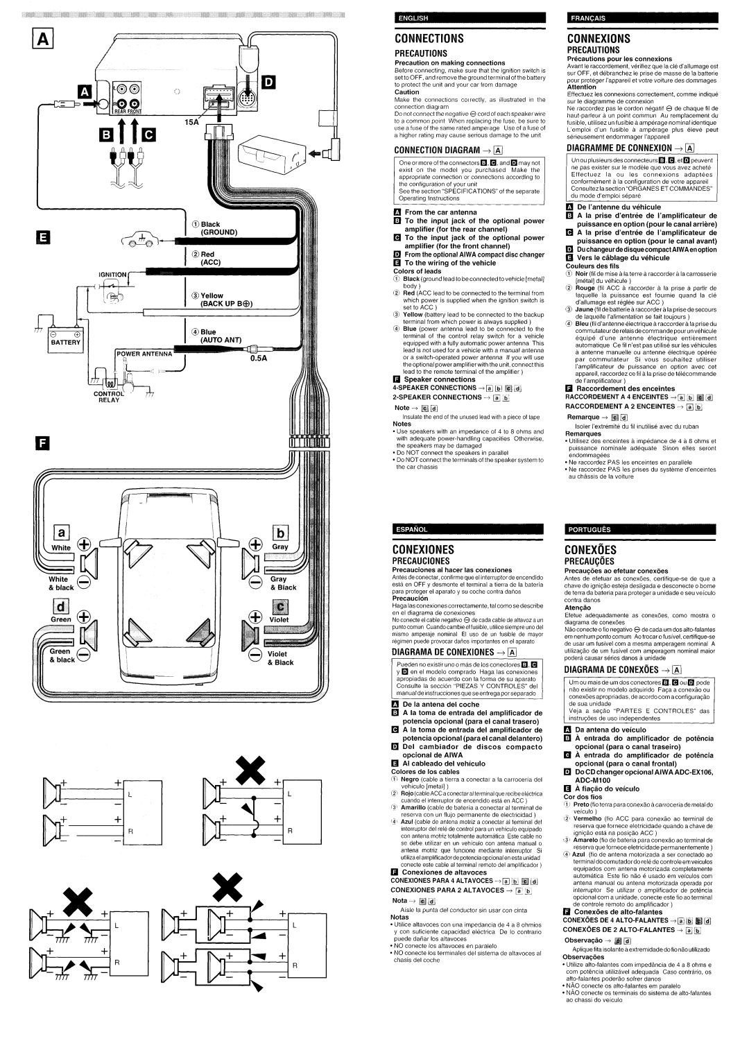 Aiwa CDC-X517M, CDC-X417, CDC-X317 operating instructions 