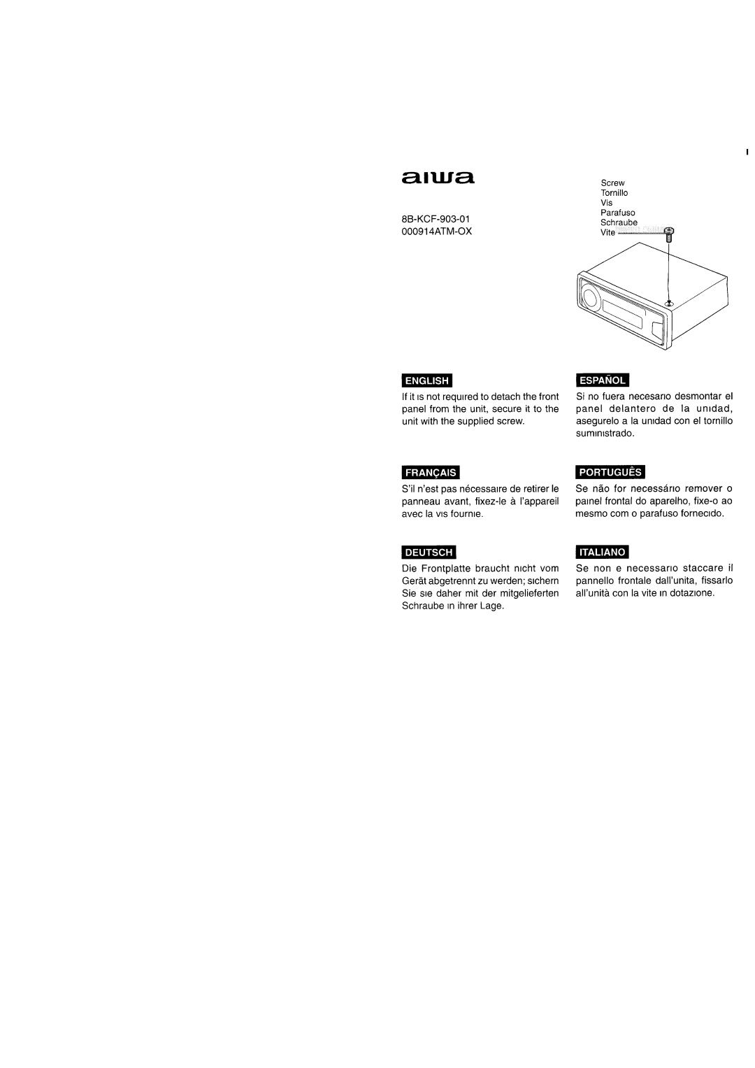 Aiwa CDC-X417, CDC-X517M, CDC-X317 operating instructions 