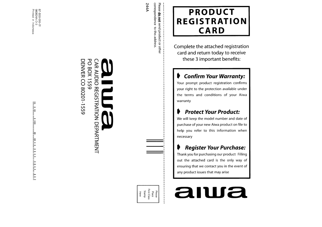 Aiwa CDC-X517M, CDC-X417, CDC-X317 operating instructions 