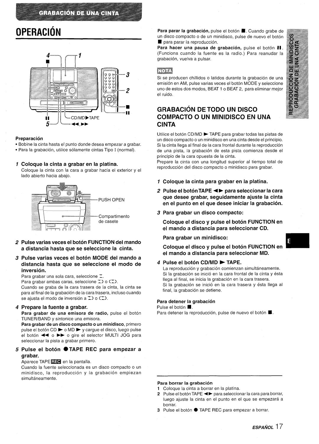 Aiwa CSD-MD50 manual 000 ~+m 