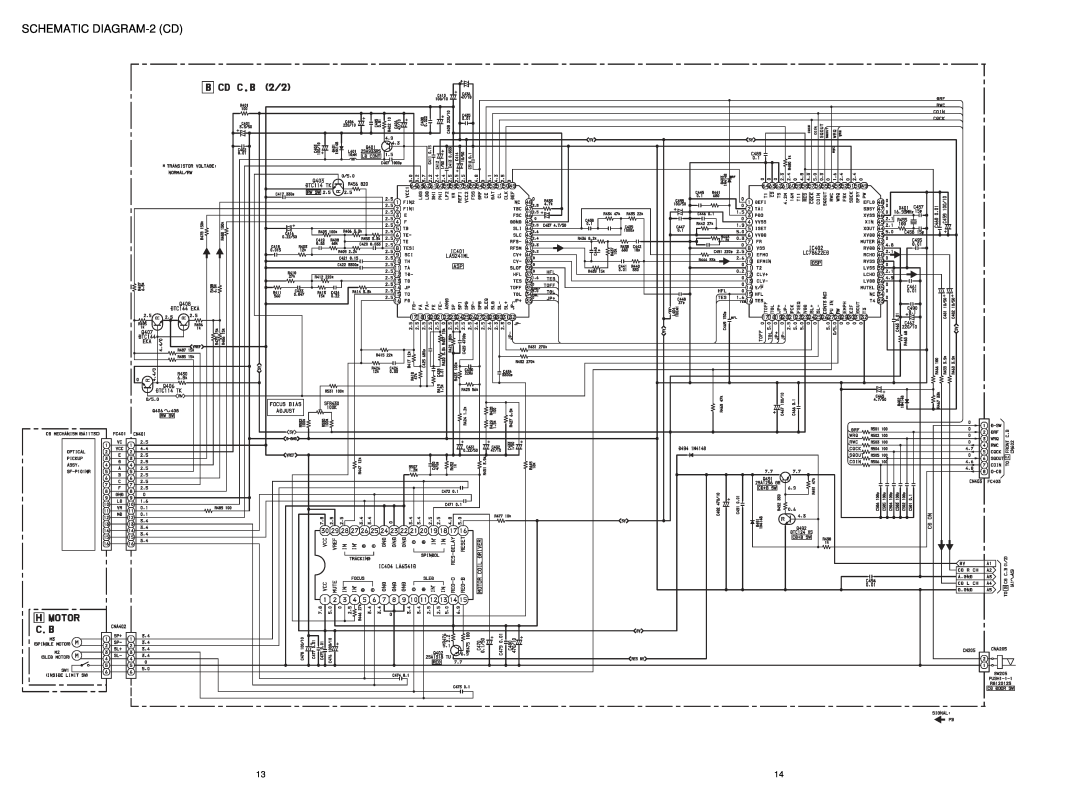 Aiwa CSD-TD53, CSD-TD51, CSD-TD52 service manual SCHEMATIC DIAGRAM-2CD 
