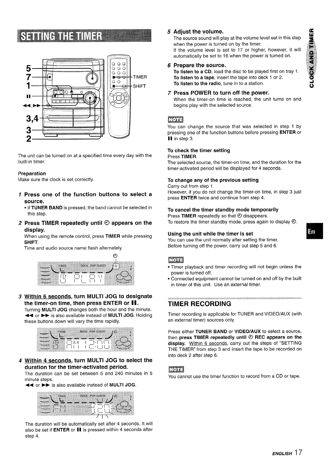 Aiwa CX-NA222 manual Press one of the function buttons to select a source, Adjust the volume, Prepare the source 