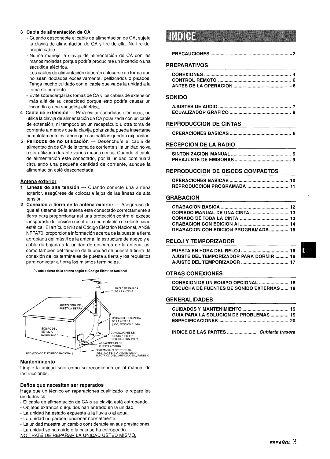 Aiwa CX-NA222 manual Otras CONEXlONESI 