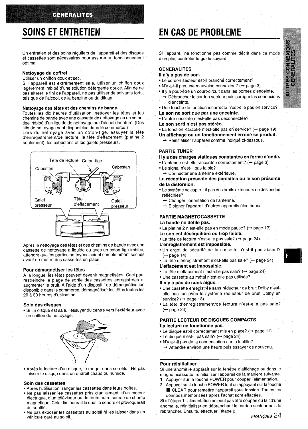 Aiwa CX-NA71 manual EN CAS DE Problemie 