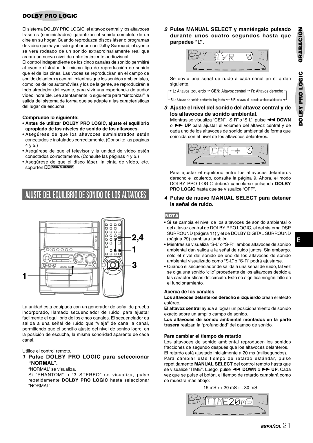 Aiwa CX-NHMT75 manual Logic 